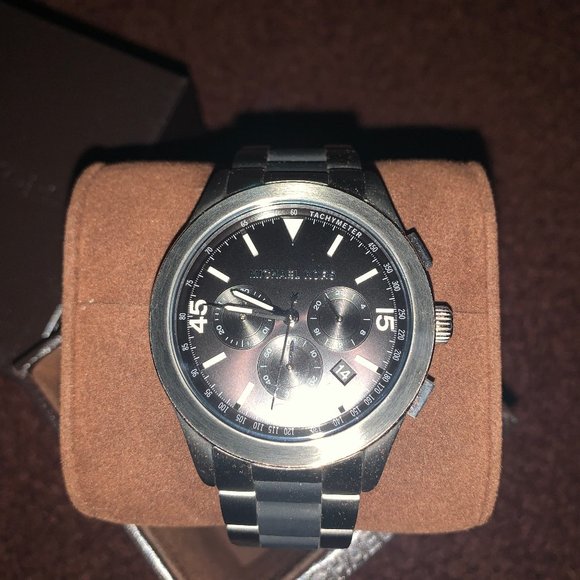 MICHAEL KORS Men's Watch - Black + Stainless Steel - Picture 1 of 5